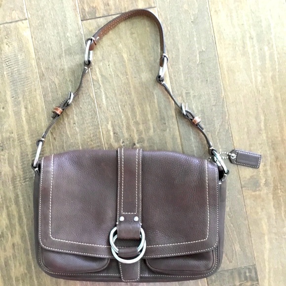 Coach Handbags - Coach Brown Leather Shoulder Bag